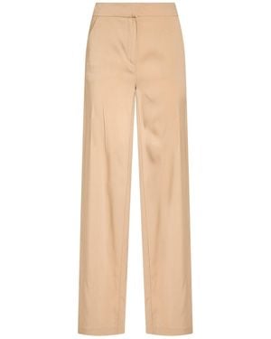 Carla G Trousers Acetate, Viscose, Elastane - Natural