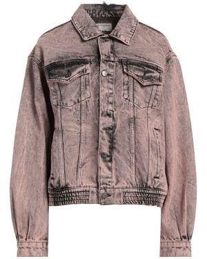 One Teaspoon Antique Rose Denim Outerwear Cotton - Brown
