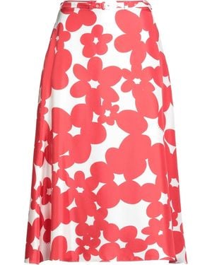 Marni Midi Skirt Silk - Red