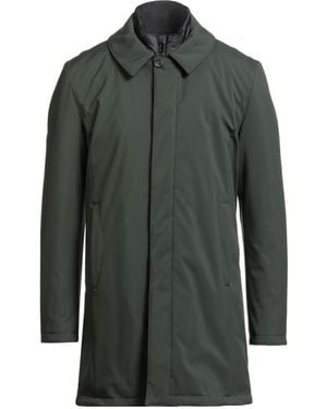 RICHARD OWE'N Overcoat & Trench Coat Polyester, Elastane - Gray