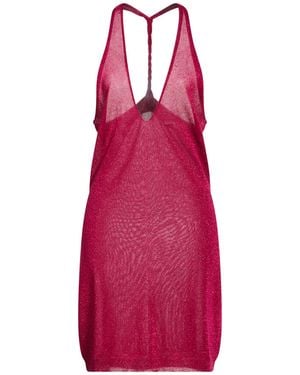 Circus Hotel Mini Dress Viscose, Polyester - Red