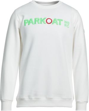 Parkoat Sweatshirt Cotton, Polyester - White