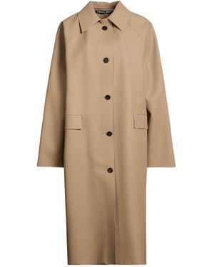 Kassl Overcoat & Trench Coat Polyester, Polyurethane - Natural