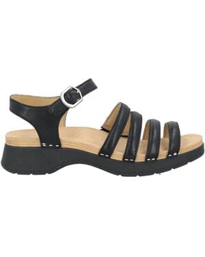Dansko Sandals Leather - Black