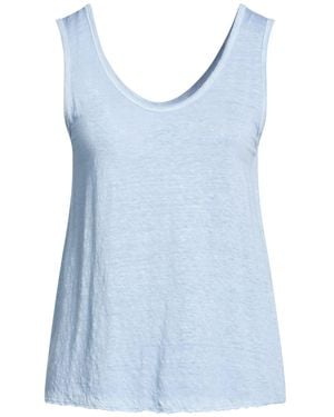 120% Lino Tank Tops - Blue