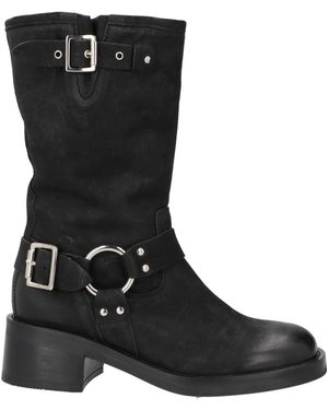 CURIOSITÉ Ankle Boots Leather - Black