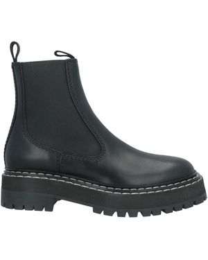 Proenza Schouler Ankle Boots Calfskin, Textile Fibres - Black