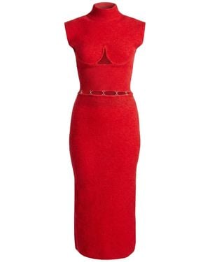 Sportmax Midi-Kleid - Rot