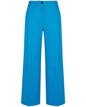 Liviana Conti Trousers Viscose, Polyamide, Elastane - Blue
