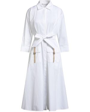 Max Mara Midi-Kleid - Weiß