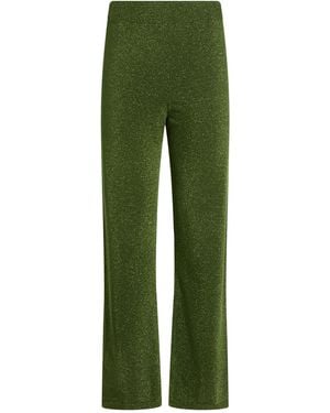 COLOUR MARKET® Pants Viscose, Polyester, Metal Fiber - Green