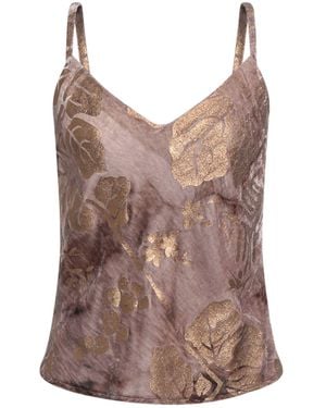 Gentry Portofino Taupe Top Viscose, Silk - Brown