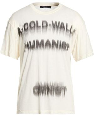 A_COLD_WALL* Cream T-Shirt Viscose, Silk, Linen - White