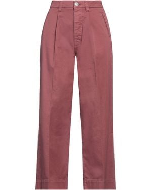 Care Label Brick Pants Cotton, Elastane - Red
