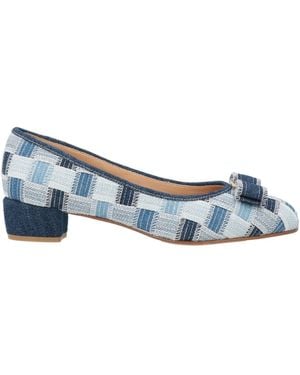 Ferragamo Court Shoes Textile Fibres - Blue