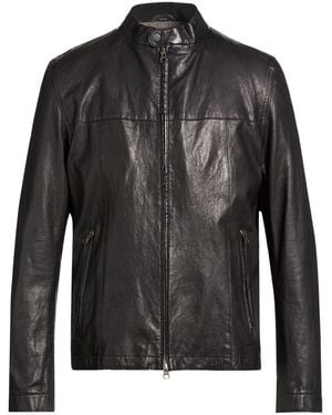 Minoronzoni 1953 Jacket Leather - Black