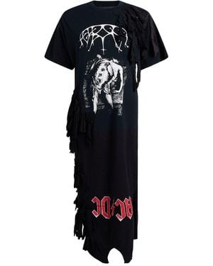 Conner Ives Midi Dress Cotton - Black