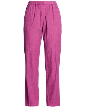 Massimo Alba Trousers Cotton, Linen, Elastane - Pink