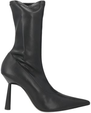 Gia Borghini Ankle Boots Textile Fibers - Black