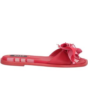 MSGM Sandals Leather - Red