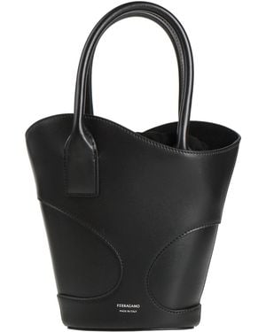 Ferragamo C.Out Min Tt -- Handbag Calfskin - Black