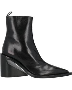 Jil Sander Ankle Boots Leather - Black