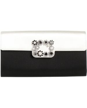 Roger Vivier Handbag Textile Fibers - Black
