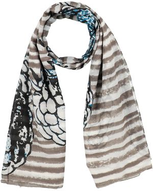 Daphine Military Scarf Cotton, Silk - Green