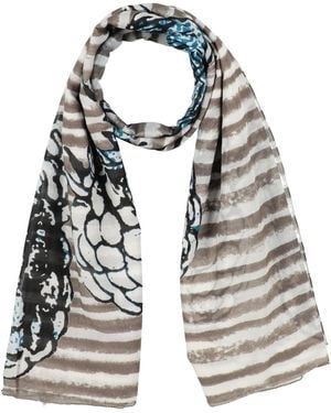 Daphine Military Scarf Cotton, Silk - Green