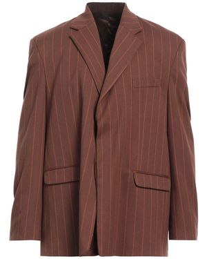 FAMILY FIRST Blazer Polyester, Viscose, Wool, Elastane - Brown