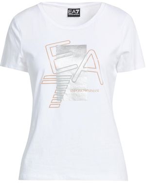 EA7 T-Shirt Cotton, Elastane - White