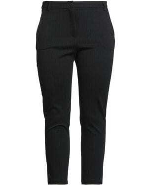 White Wise Pants Viscose, Nylon, Polyester, Elastic Fibers - Black