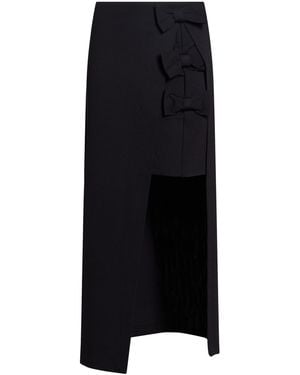 MEIMEIJ Maxi Skirt Viscose, Polyamide, Elastane - Black