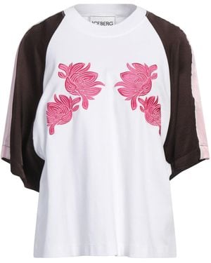 Iceberg T-Shirt Viscose, Polyester, Cotton - Pink