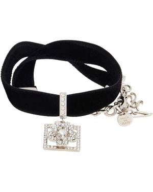 Roger Vivier Bracelet Textile Fibres, Metal - Black