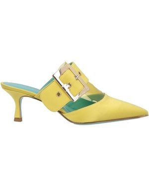 Norma J. Baker Mules & Clogs Textile Fibers, Pvc - Yellow