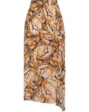 Alberta Ferretti Long Skirt - Natural