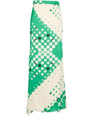 CAMILLA Maxi Skirt Polyester - Green