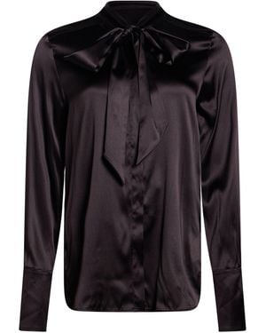 Marc Cain Shirt Silk, Elastane - Black
