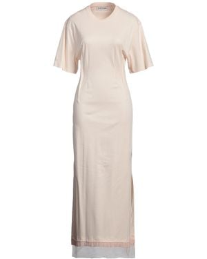 Lanvin Light Midi Dress Cotton, Polyamide - Natural