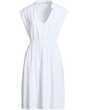 CafeNoir Midi Dress Cotton, Elastane - White