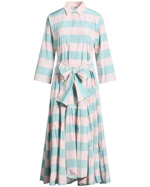 ODEEH Midi Dress Polyester - Blue
