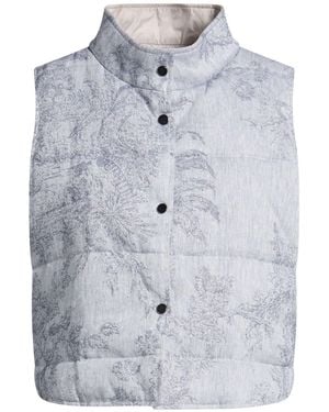 Lorena Antoniazzi Slate Vest Cotton, Linen - Blue