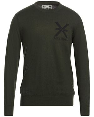 Richmond X Jumper Cotton, Merino Wool - Green