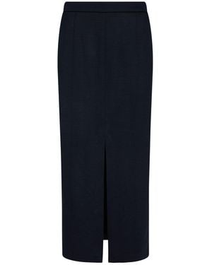 Cruna Midi Skirt Virgin Wool, Acrylic - Blue
