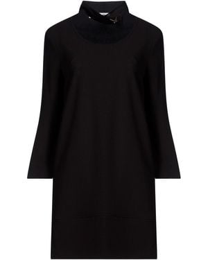 SIMONA CORSELLINI Mini Dress Polyester, Elastane - Black