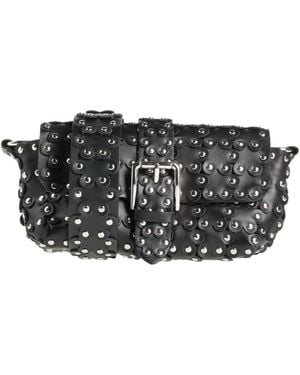 Red(V) Cross-Body Bag Soft Leather, Metal - Black