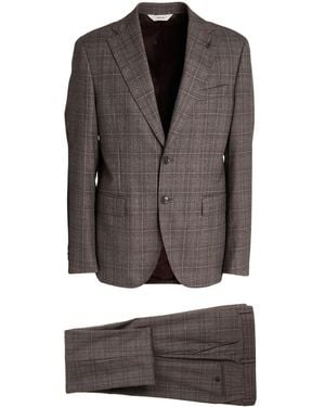 Paoloni Suit Wool, Elastane - Gray
