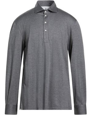 Brunello Cucinelli Polo Shirt Silk, Cotton - Grey