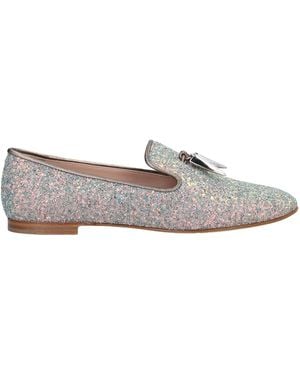 Giuseppe Zanotti Loafers Soft Leather, Textile Fibers - Gray